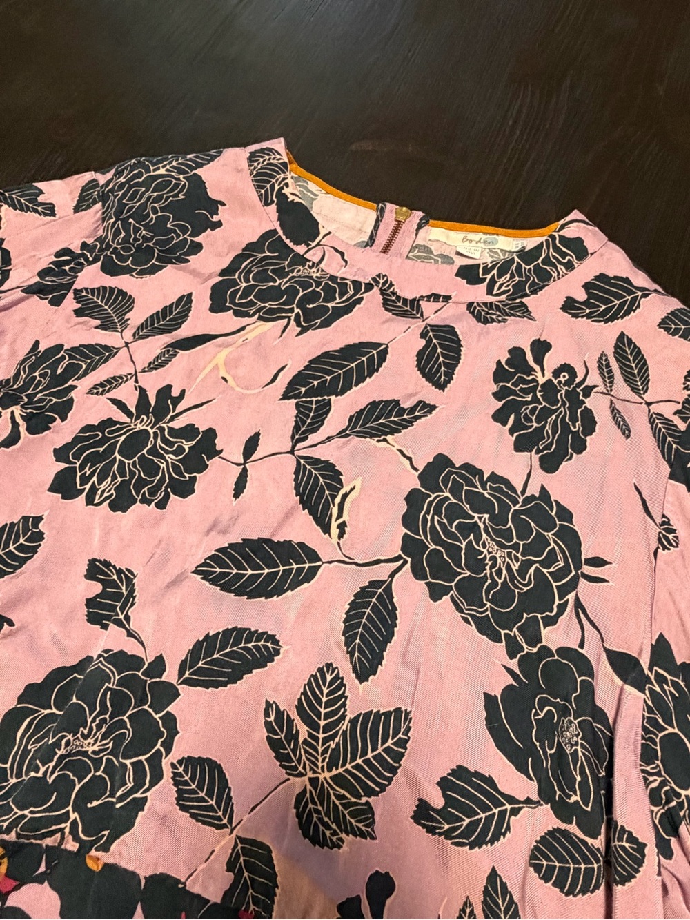 Boden Large Floral Blouse - Picture 5 of 9